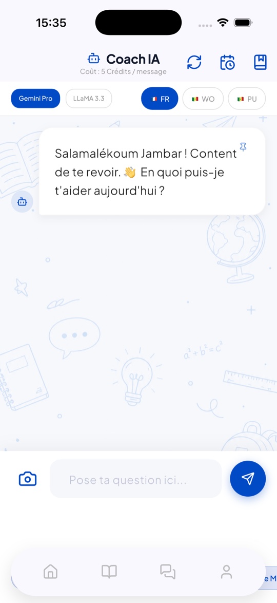 Conversation avec le Coach IA