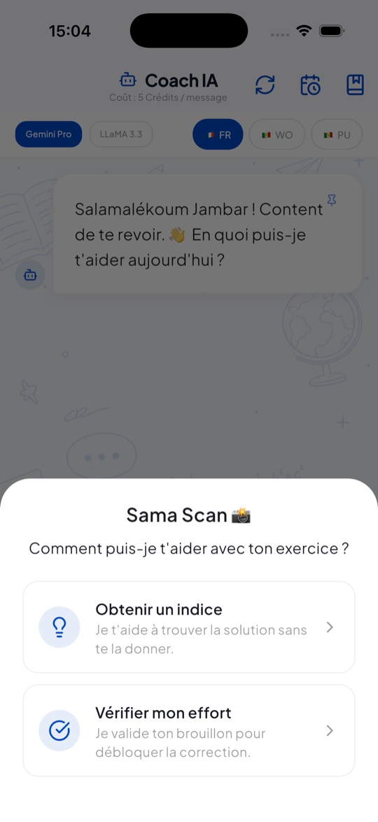 Sama Scan : photographier un exercice